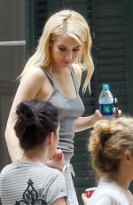 EMMA ROBERTS Out and About in New Orleans 07/01/2015