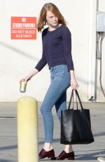 EMMA STONE Out and About in Los Angeles 07/07/2015