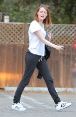 EMMA STONE Out and About in Los Angeles 07/23/2015