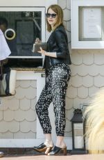 EMMA STONE Out and About in Santa Monica 07/24/2015