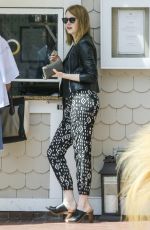 EMMA STONE Out and About in Santa Monica 07/24/2015