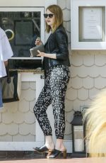 EMMA STONE Out and About in Santa Monica 07/24/2015
