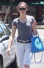 EMMY ROSSUM Out and About in West Hollywood 07/12/2015
