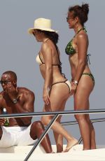EVA LONGORIA and EVA LA RUE in Bikinis in Marbella