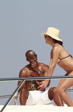 EVA LONGORIA and EVA LA RUE in Bikinis in Marbella