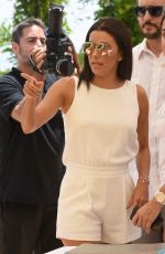 EVA LONGORIA at Global Gift Foundation at a Charity Golf Tournament in Marbella