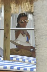 EVA LONGORIA in Bikini at a Beach in Marbella 07/03/2015