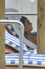 EVA LONGORIA in Bikini at a Beach in Marbella 07/03/2015