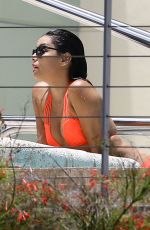 EVA LONGORIA in Bikini at a Pool at Her Hotel in Miami 06/30/2015