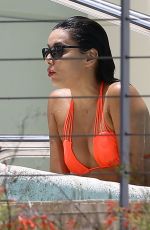 EVA LONGORIA in Bikini at a Pool at Her Hotel in Miami 06/30/2015