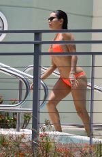 EVA LONGORIA in Bikini at a Pool at Her Hotel in Miami 06/30/2015