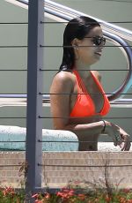 EVA LONGORIA in Bikini at a Pool at Her Hotel in Miami 06/30/2015