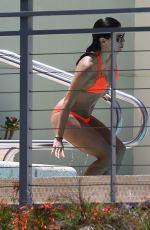 EVA LONGORIA in Bikini at a Pool at Her Hotel in Miami 06/30/2015