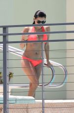 EVA LONGORIA in Bikini at a Pool at Her Hotel in Miami 06/30/2015