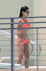 EVA LONGORIA in Bikini at a Pool at Her Hotel in Miami 06/30/2015