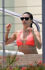 EVA LONGORIA in Bikini at a Pool at Her Hotel in Miami 06/30/2015