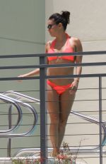EVA LONGORIA in Bikini at a Pool at Her Hotel in Miami 06/30/2015