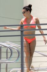 EVA LONGORIA in Bikini at a Pool at Her Hotel in Miami 06/30/2015