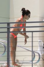 EVA LONGORIA in Bikini at a Pool at Her Hotel in Miami 06/30/2015