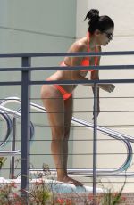 EVA LONGORIA in Bikini at a Pool at Her Hotel in Miami 06/30/2015