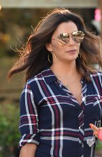 EVA LONGORIA Leaves Ken Paves Salon in Los Angeles 07/27/2015