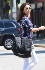 EVA LONGORIA Leaves Ken Paves Salon in Los Angeles 07/27/2015