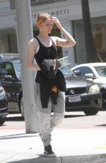 EVAN RACHEL WOOD Out and About in Beverly Hills 07/14/2015