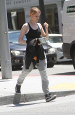 EVAN RACHEL WOOD Out and About in Beverly Hills 07/14/2015