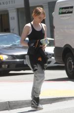 EVAN RACHEL WOOD Out and About in Beverly Hills 07/14/2015