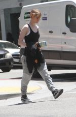 EVAN RACHEL WOOD Out and About in Beverly Hills 07/14/2015