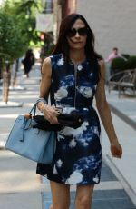 FAMKE JANSSEN Out and About in New York 07/16/2015