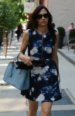FAMKE JANSSEN Out and About in New York 07/16/2015