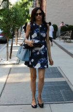 FAMKE JANSSEN Out and About in New York 07/16/2015