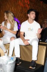 GIGI HADID and Joe Jonas at 1Oak Nightclub in New York 07/19/2015