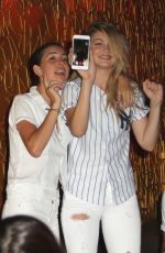 GIGI HADID and Joe Jonas at 1Oak Nightclub in New York 07/19/2015