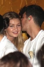 GIGI HADID and Joe Jonas at 1Oak Nightclub in New York 07/19/2015