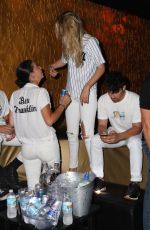 GIGI HADID and Joe Jonas at 1Oak Nightclub in New York 07/19/2015