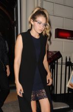 GIGI HADID Leaves Sketch Restaurant in London 07/02/2015