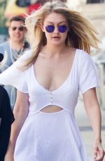 GIGI HADID Out and About in New York 07/10/2015