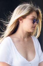 GIGI HADID Out and About in New York 07/10/2015