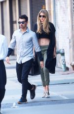 GIGI HADID Out and About in New York 07/11/2015