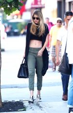 GIGI HADID Out and About in New York 07/11/2015