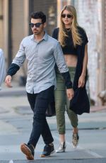 GIGI HADID Out and About in New York 07/11/2015