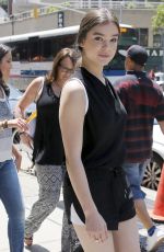 HAILEE STEINFELD in Shorts Out ana About in New York 07/10/2015