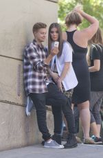 HAILEE STEINFELD on the Set of Love Myself Music Video in Los Angeles 07/22/2015