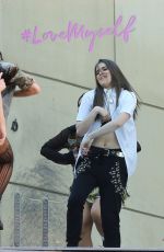 HAILEE STEINFELD on the Set of Love Myself Music Video in Los Angeles 07/22/2015