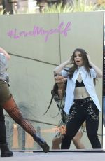 HAILEE STEINFELD on the Set of Love Myself Music Video in Los Angeles 07/22/2015
