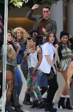 HAILEE STEINFELD on the Set of Love Myself Music Video in Los Angeles 07/22/2015