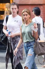 HAILEY and IRELAND BALDWIN Out Shopping in New York 07/28/2015