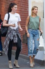 HAILEY and IRELAND BALDWIN Out Shopping in New York 07/28/2015